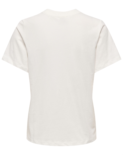 JDY - JDYPisa Print T-Shirt - Cloud Dancer/Cherry